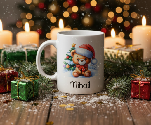 Cana personalizata cu Ursulet