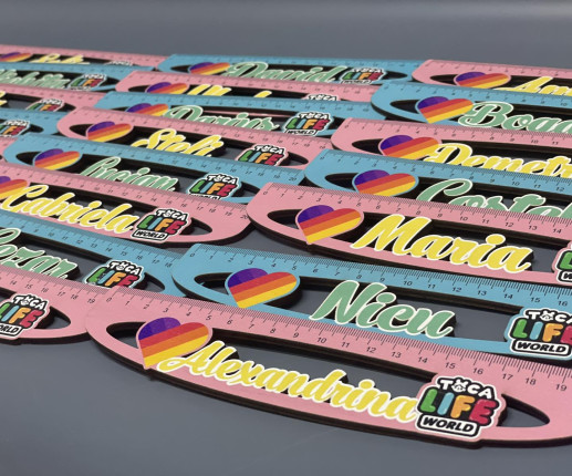 Riglă din lemn cu inima image 2