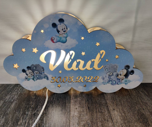 Ночник детский для сна "Облачко" - Mickey Mouse image 3