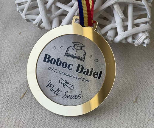 Medalii din acril cu carte