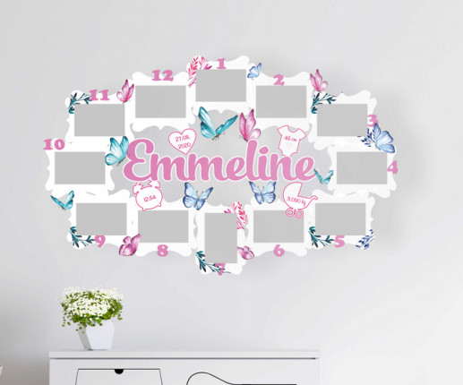 Rama pentru fetita cu fluturas