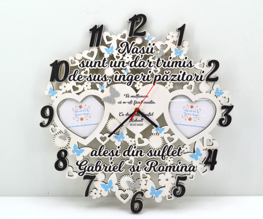 Настенные часы для нанашей -  Blue