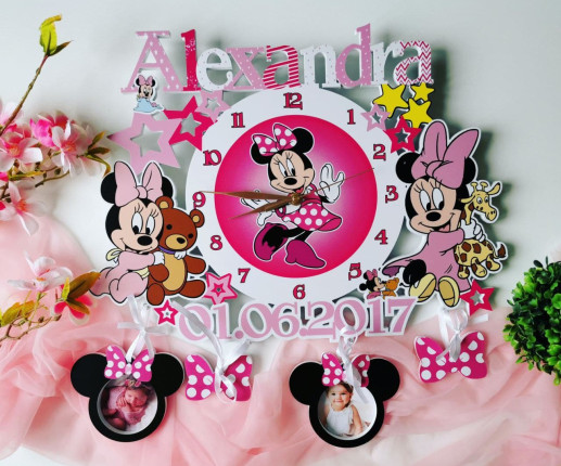 Детские настенные часы - Minnie Mouse