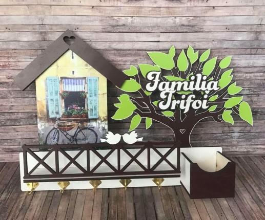 Ключница настенная "Ключ, правила дома" image 2