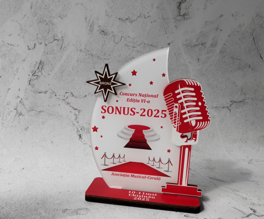 Trofeu personalizate cu Microfon image 2