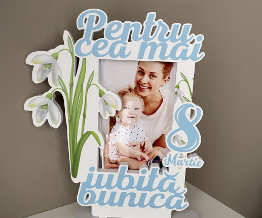 Rama foto ,, Cea mai iubita bunica'' cu ghiocei