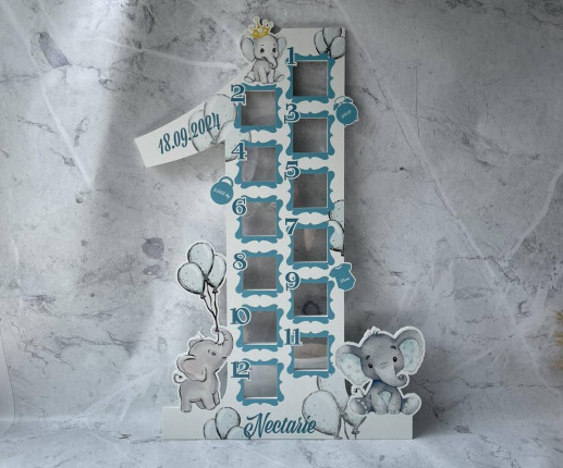 Rama foto pentru baietei cu elefantei