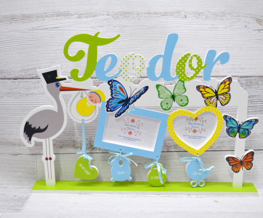 Именная рамка - Аист