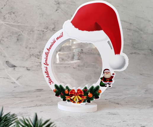 Rama foto rotunda cu tematica Craciunului 1