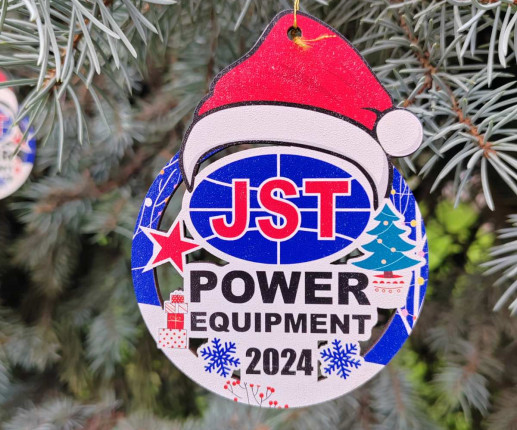 Ornament Craciun din placaj cu logoul companie 2