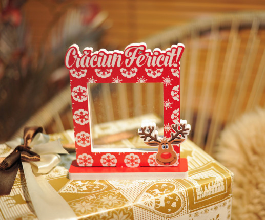 Rama foto patrata cu tematica sarbatorilor de iarna