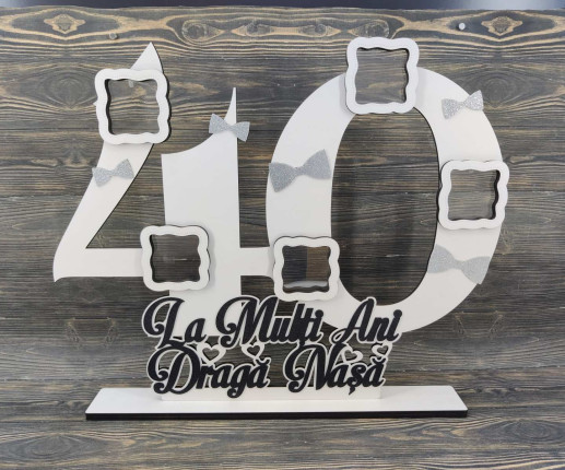 Rama foto cu stativ pentru nașă