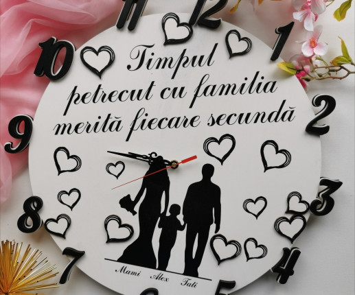 Ceas personalizat pentru familie 3 image 2