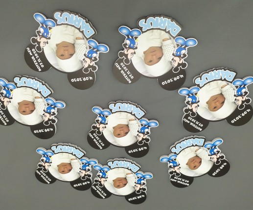 Mărturii magneți pentru botez Mickey Mouse image 3