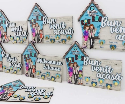 Ключница настенная - Моя семья image 4