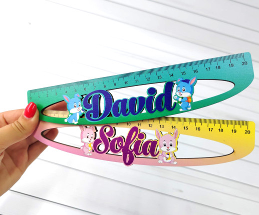 Rigla de lemn cu Iepuras