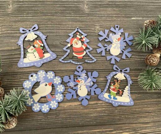 Set jucării brad 17