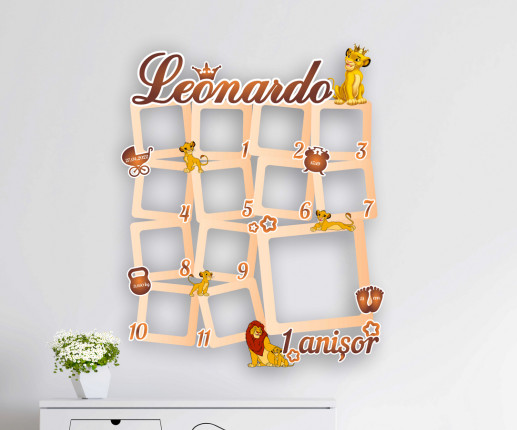 Именная Фоторамка для мальчика - Leonardo