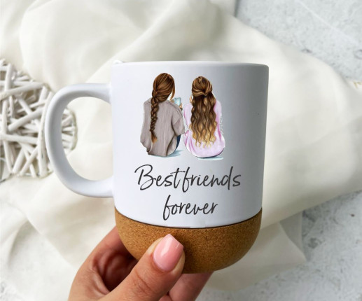 Cana personalizata Best Friends Forever