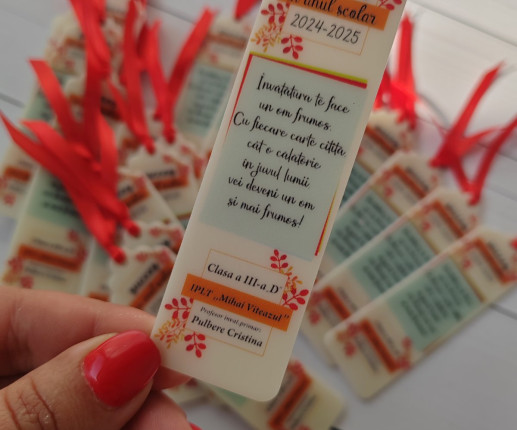 Semne pentru cărți din acril alb 1