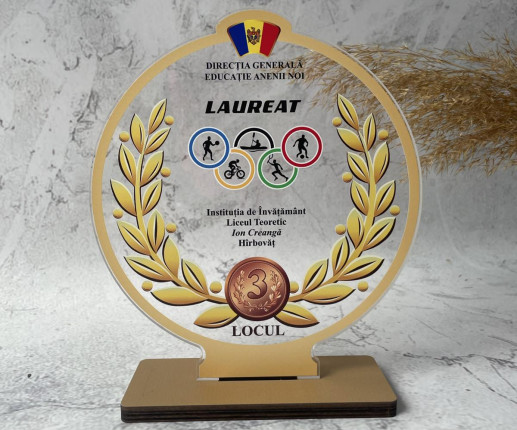 Trofeu personalizat pentru concursuri 2