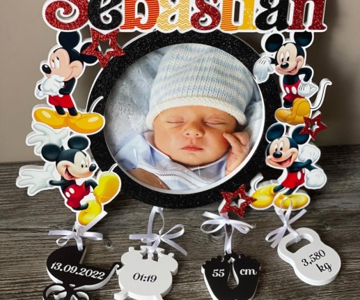 Фоторамка круглая - Микки