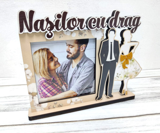 Rama foto cu stativ pentru nași 1
