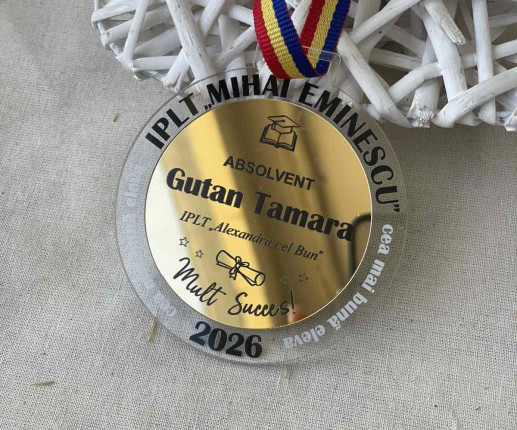 Medalii din acril cu carte 1