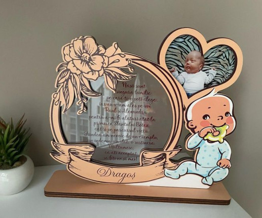 Trofeu personalizat - Special pentru nasii de botez