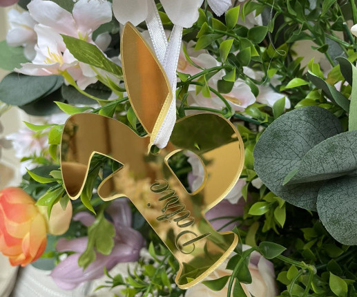 Literă din acril cu urechiușe de iepuraș image 2