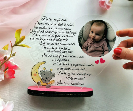 Trofeu personalizat Ursulet  si luna