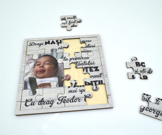 Invitații din lemn pentru nași puzzle 1 image 3