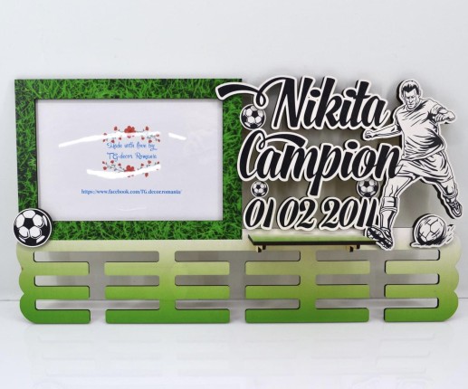 Suport personalizat pentru medalii fotbal image 1