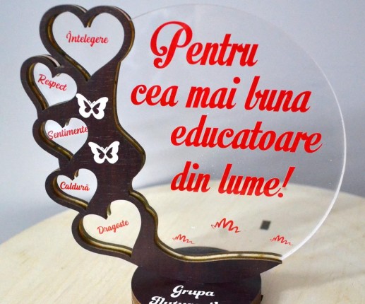 Trofeu personalizat cu Inimi image 2