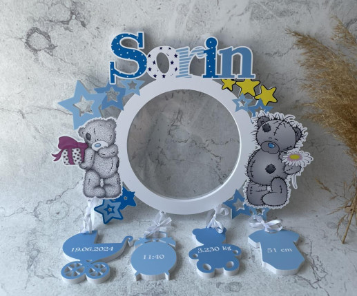 Фоторамка круглая - Мишка