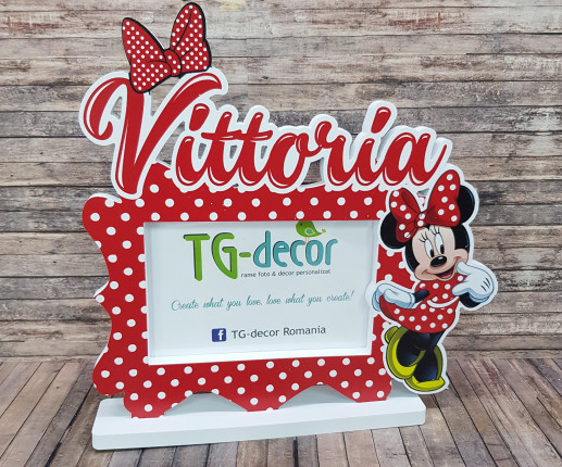 Именная рамка для девочки - Minnie