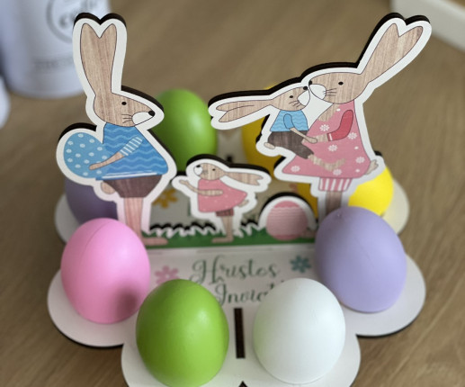 Suport pentru  ouă familia iepurașilor image 2