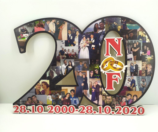 Rama foto pentru nuntă cu poze