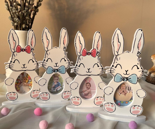 Rama foto in forma de iepuras