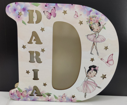 Светильник-буква из фанеры - Балерина image 3