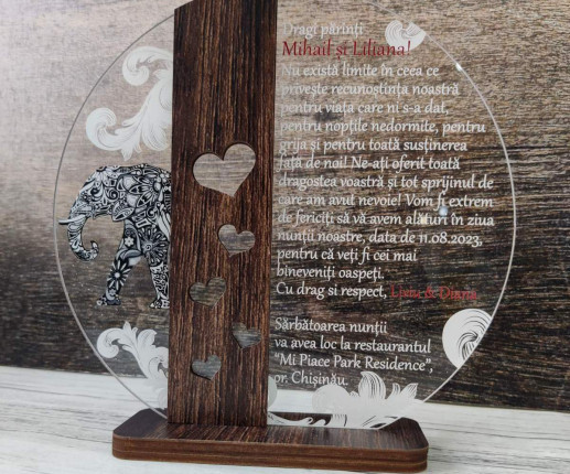 Trofeu pentru nunta cu Elefant image 2