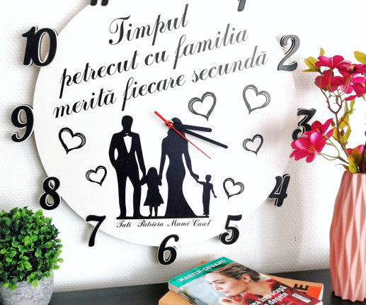 Ceas personalizat pentru familie 3