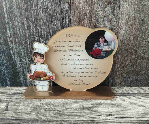 Trofeu cu tematica bucatar
