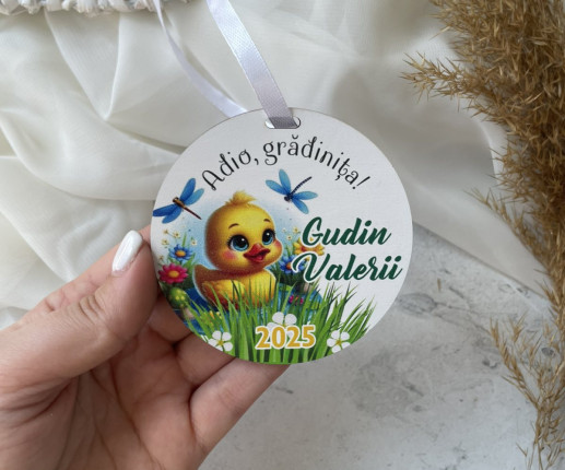 Medalii din lemn ,,Adio Gradiniță,, cu Bobocei 1