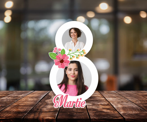 Rama foto in forma de cifra 8 - model 3