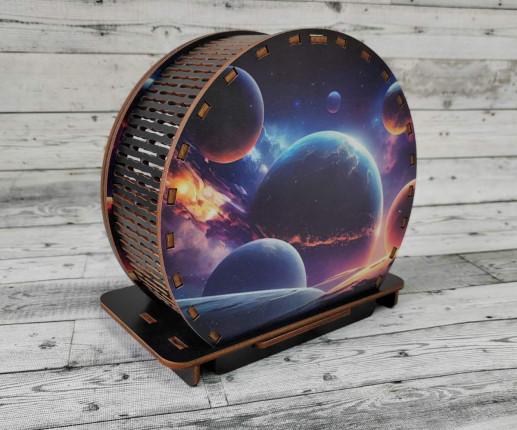 Детская копилка из фанеры - Космос image 2