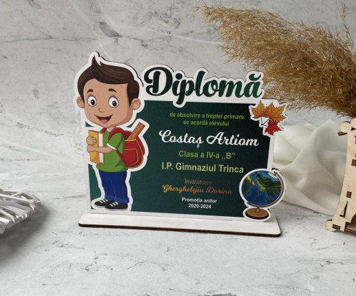 Diploma din lemn 3 image 2