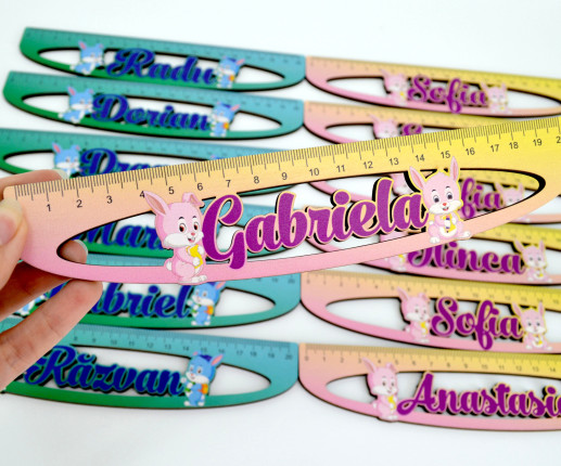 Rigla de lemn cu Iepuras image 2