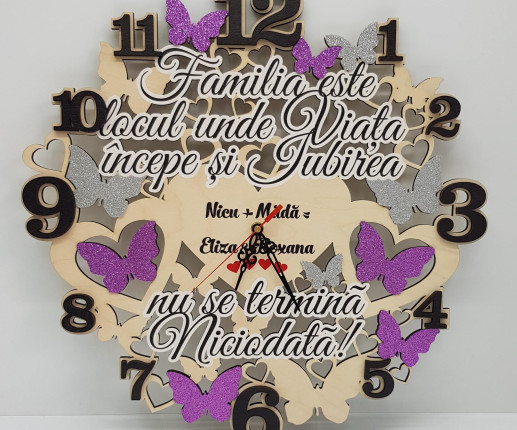 Ceas personalizat pentru familie 1