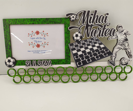 Suport medalii șah-fotbal